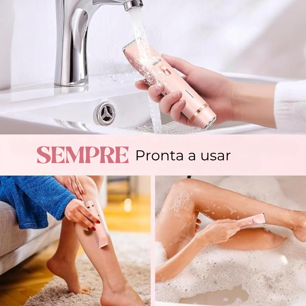 SilkyDuo| Depiladora 2 em 1 para Corpo e Rosto