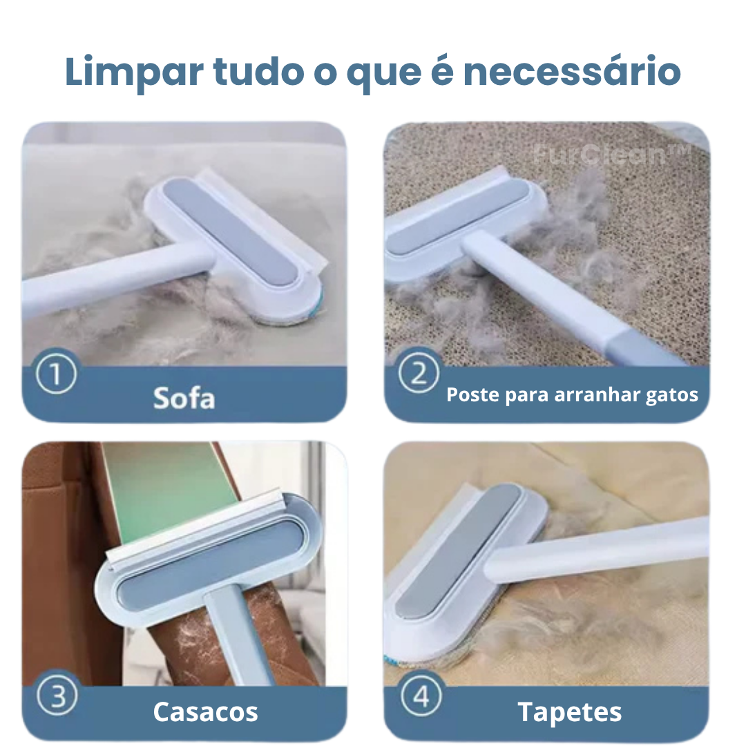 FurClean™ | Escova 3 em 1 Recolhe-Pelos