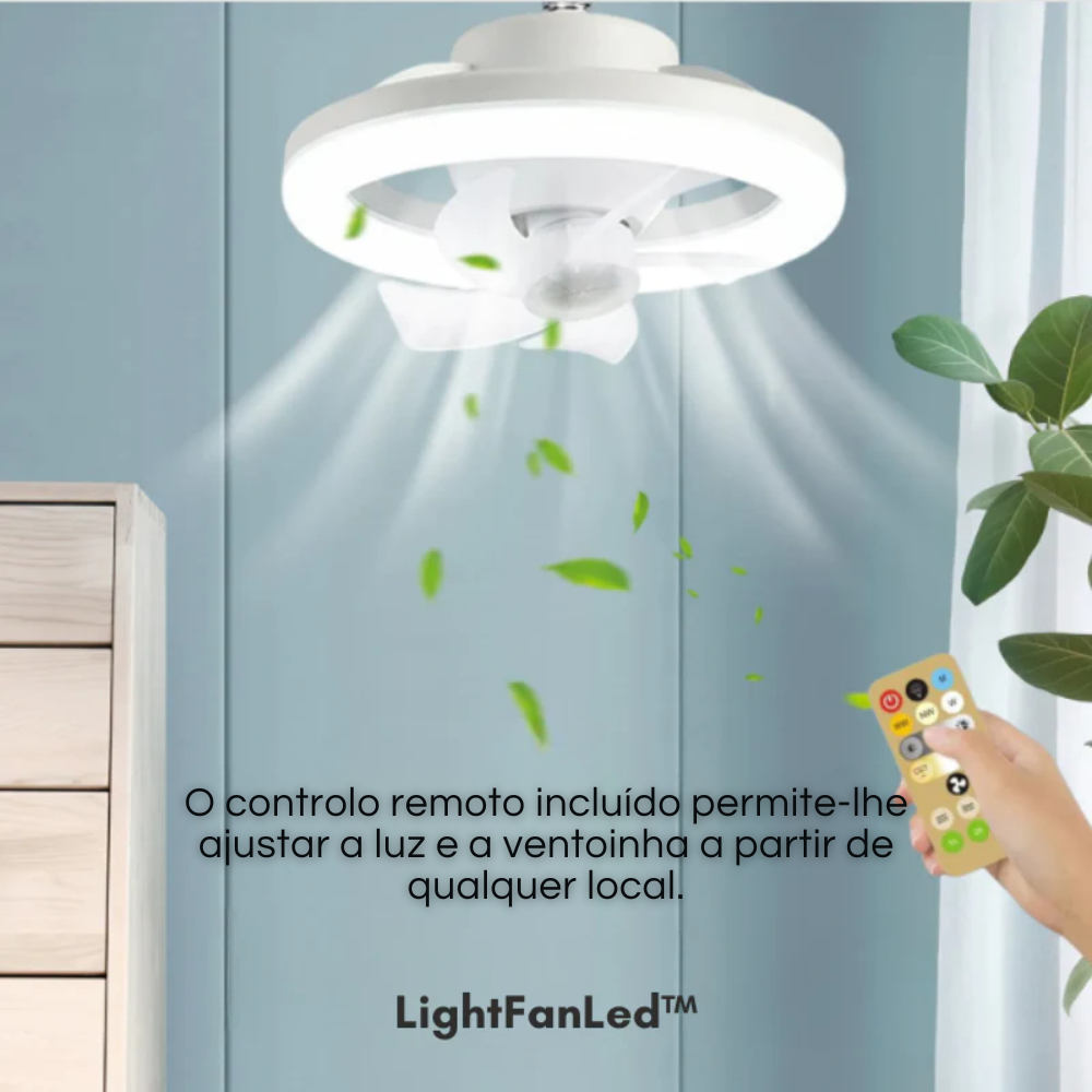 LightFanLed™ | Candeeiro Led e Ventoinha