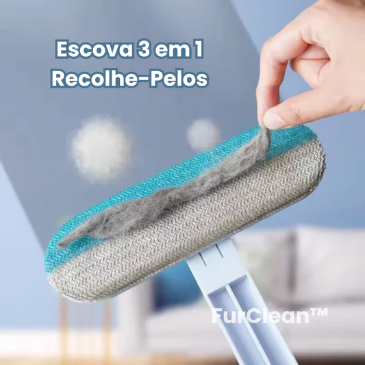 Escova 3 em 1 Recolhe-Pelos