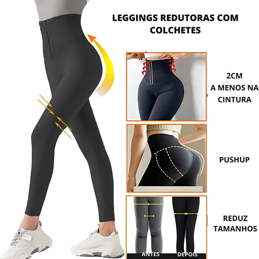 Leggings redutoras com colchetes Abbie™