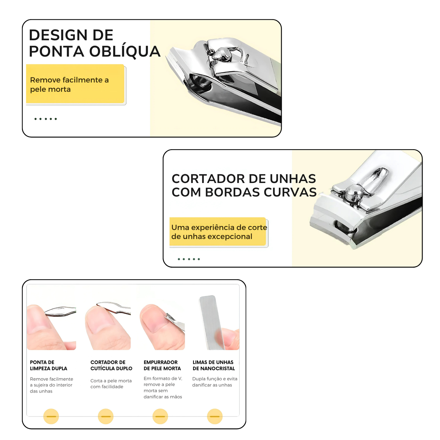 Conjunto de Manicure Profissional 16 Peças – BeautyKit