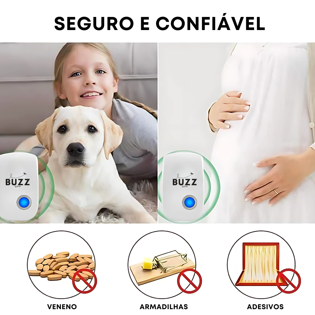 BuzzOff™ | Repelente elétrico de pragas domésticas