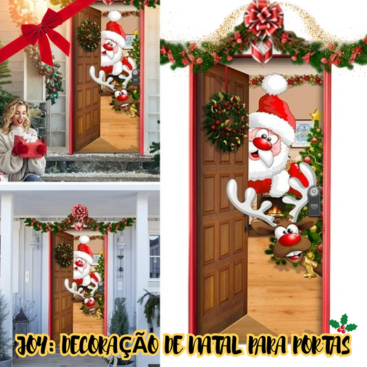 JOY: DECORAÇÃO DE NATAL PARA PORTAS