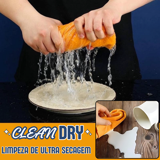 Clean&Dry: Panos de limpeza de ultra secagem