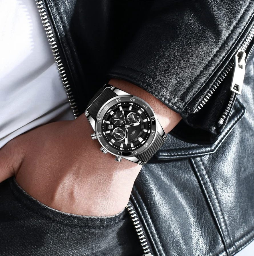 Cronox™ | Relógio de quartzo multifunções para homem