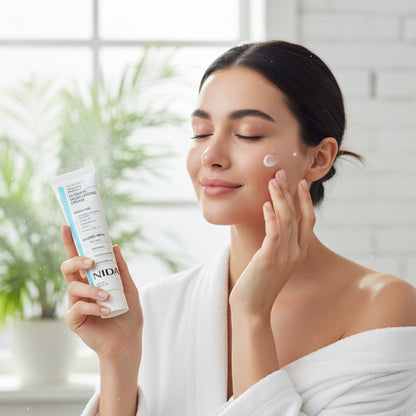 Nida: Creme hidratante com ácido hialurónico e glicerina