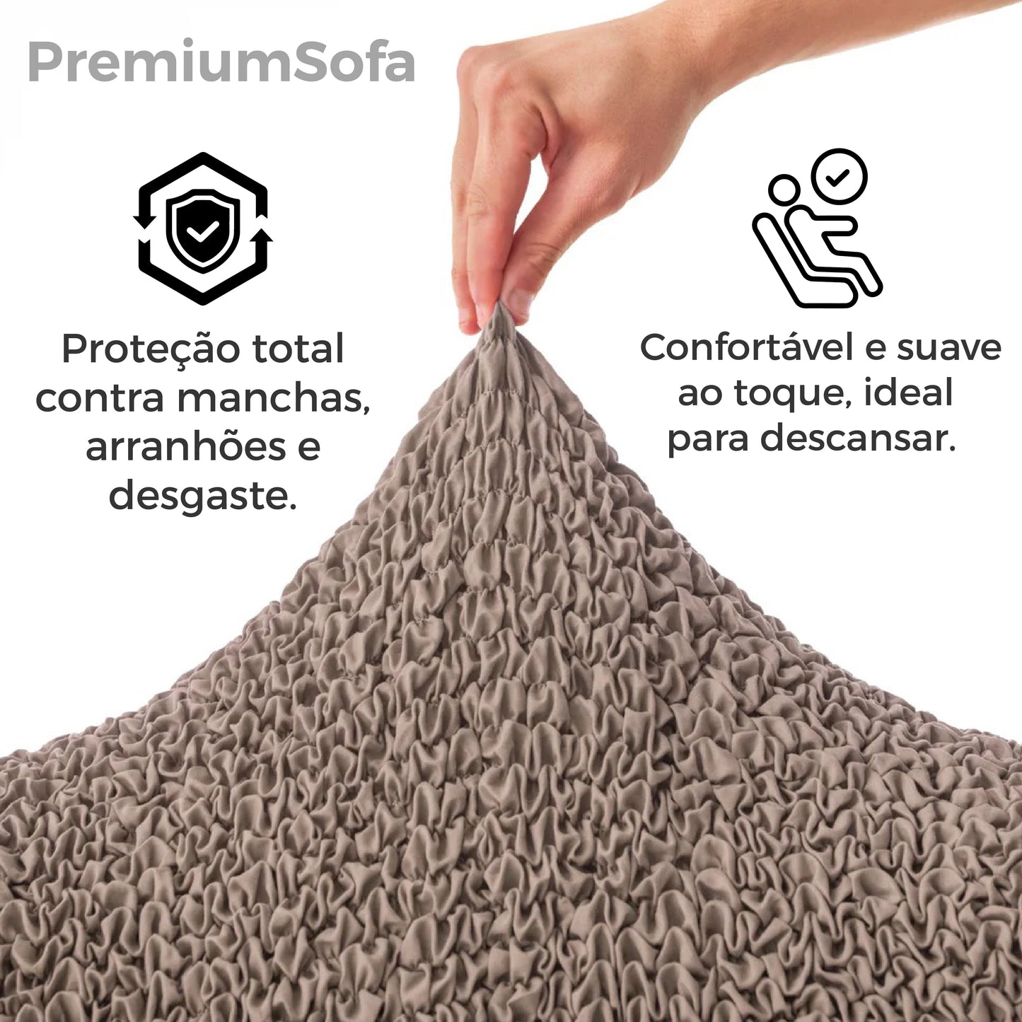 PremiumSofa: Capa de sofá adaptável