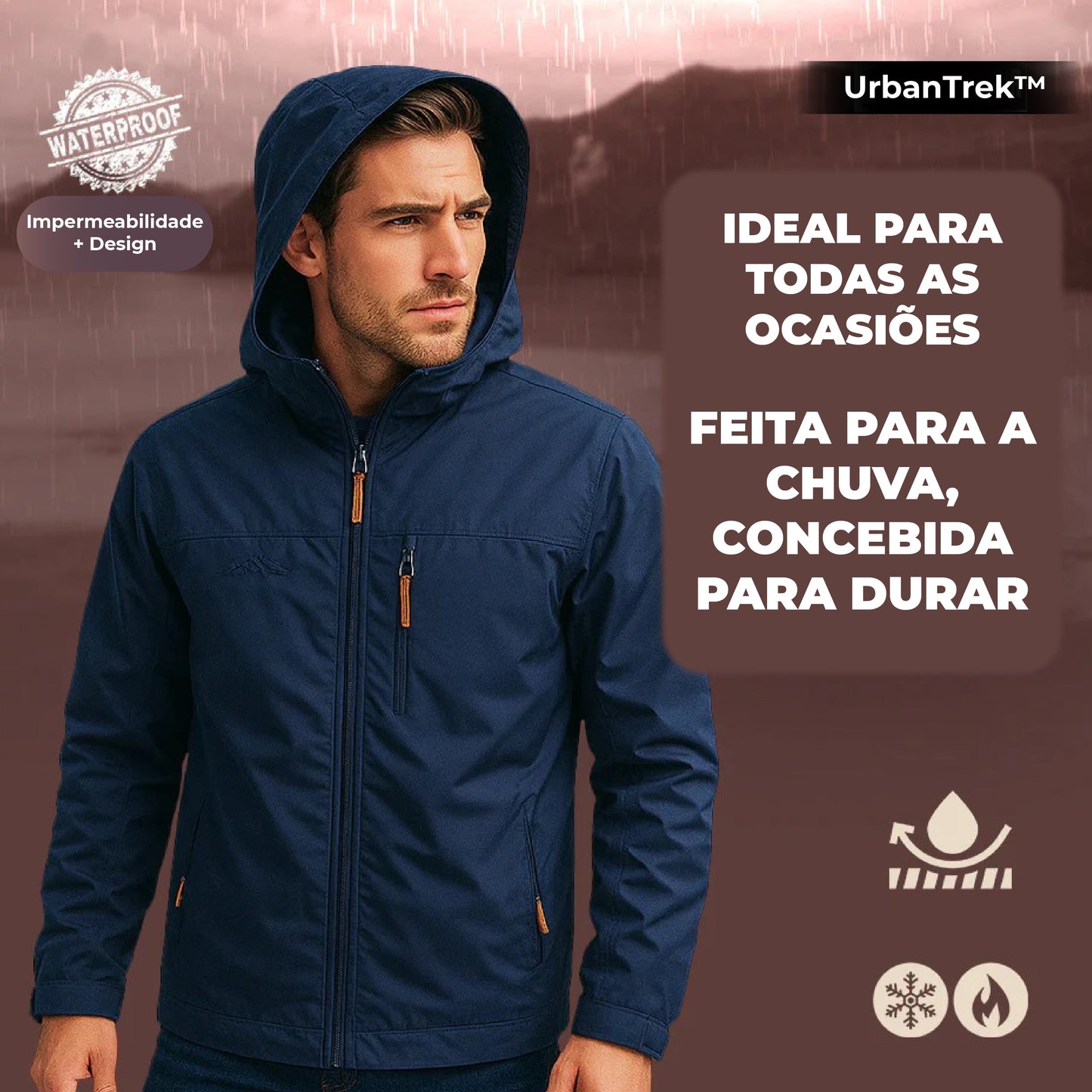 UrbanTrek™ – Casaco Impermeável e Térmico para Homem