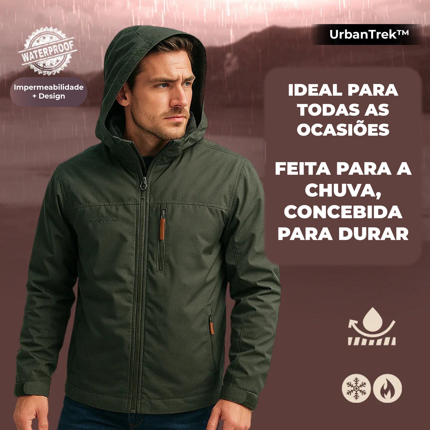 UrbanTrek™ – Casaco Impermeável e Térmico para Homem