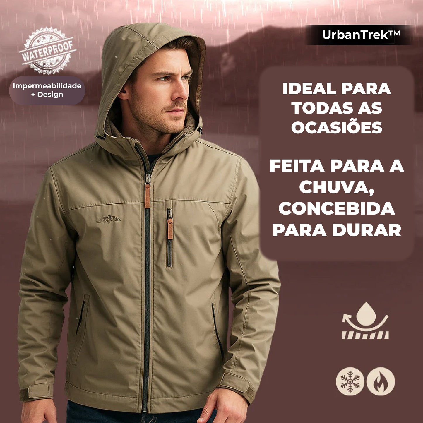 UrbanTrek™ – Casaco Impermeável e Térmico para Homem